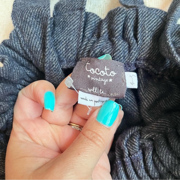 Tocoto Vintage girls wool blend suspender skirt - Picture 3 of 9